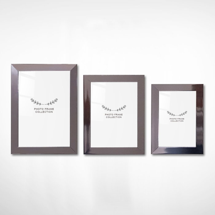 Aberto Design Set de 3 Marcos de Fotos Plata con Diferentes Tamaños
